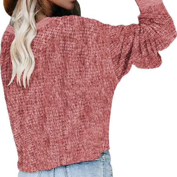 Crossed Sweater- Pink - Picture 2 of 3